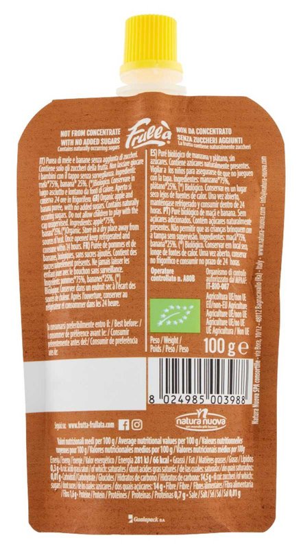 100% Puré de Fruta Biológico