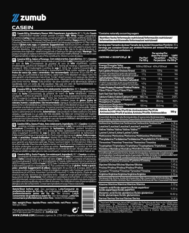Caseína Sem sabor