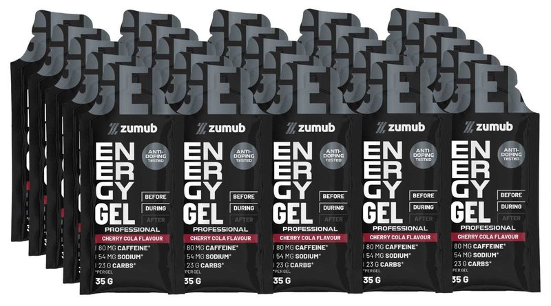 Energy Gel com Cafeína Profissional Cereja e Cola