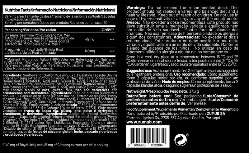 Ginseng + Geleia Real