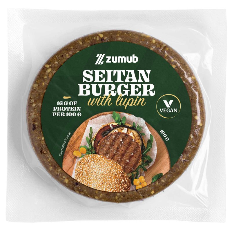 Hambúrguer Seitan com Tremoço