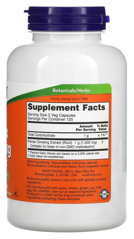 Panax Ginseng Extract 500 mg