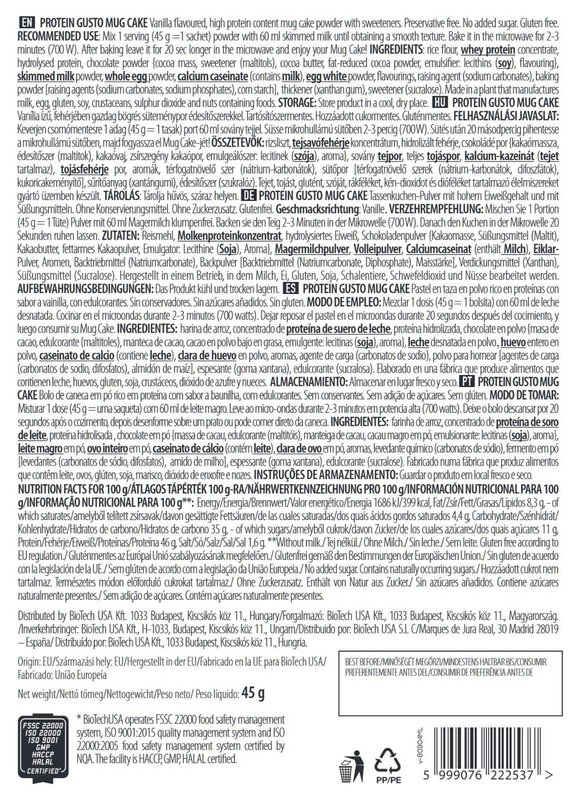 Protein Gusto - Mug Cake