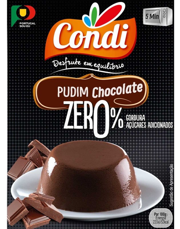 Pudim Zero de Chocolate